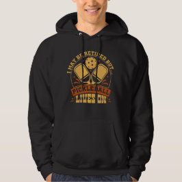 Pikleball zum Zurückgeben von Namen anpassen Hoodie