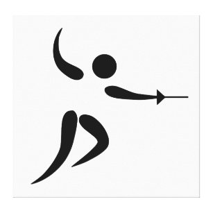 Piktogramm für den Wettbewerb und die Olympischen  Leinwanddruck