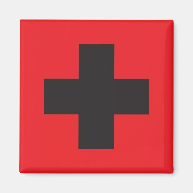 Piktogramm Magnet, Kreuz Magnet (Vorne)
