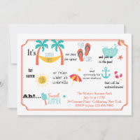 Piktogramm Sommerzeit Einladung