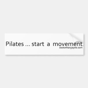 Pilates… Anfang eine Bewegung Autoaufkleber