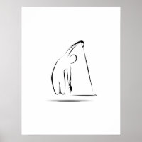 Pilates - auf dem Reformer-Plakat schwakattieren