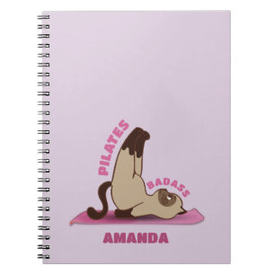 Pilates Badass entraînement Kitty Cat Carnet