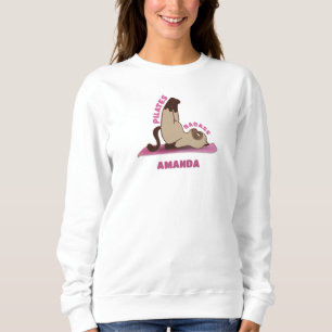 Pilates Badass entraînement Kitty Cat Sweatshirt