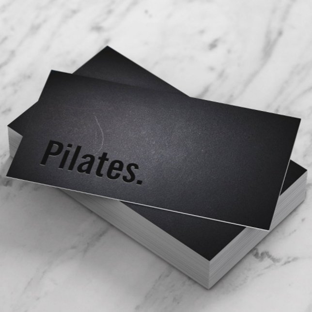 Pilates Beruflicher, fett formatierter Text Minima Visitenkarte (Von Creator hochgeladen)