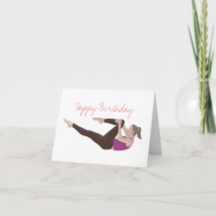 Pilates carte d'anniversaire