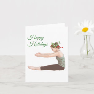 Pilates Cartes de Noël Étirement Spine