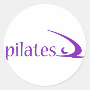 Pilates Design! Runder Aufkleber