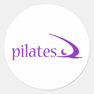 Pilates Design! Runder Aufkleber