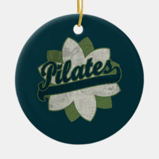 Pilates Flower Keramik Ornament