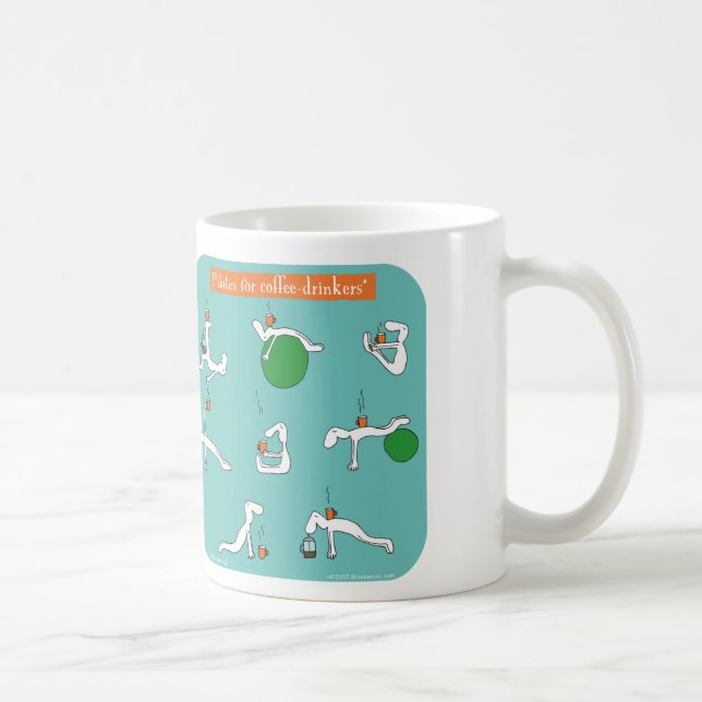 pilates für Kaffeetrinker Kaffeetasse (Rechts)