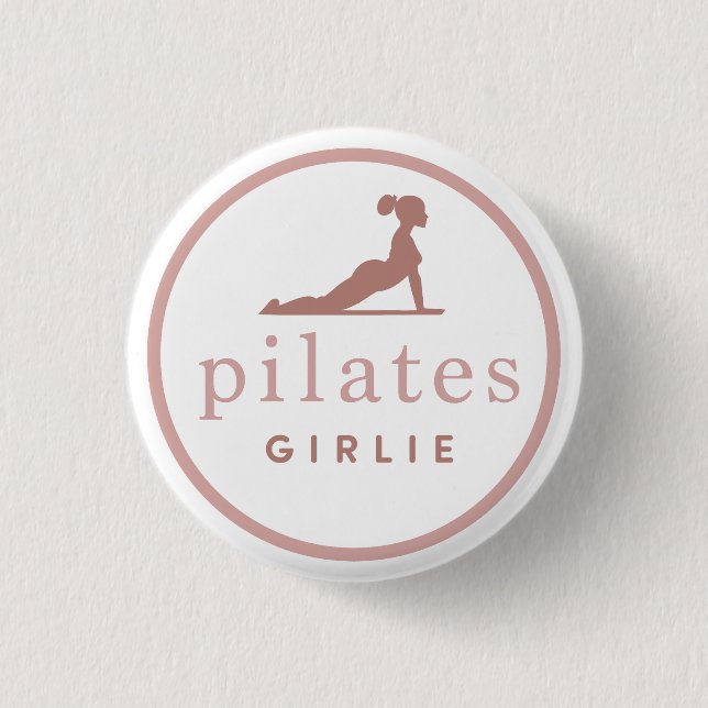 Pilates Girlie Button (Vorderseite)