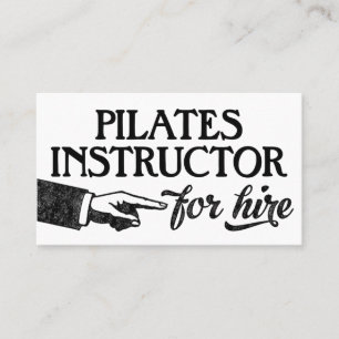 Pilates Instructeur Carte de visite - Cool Vintage