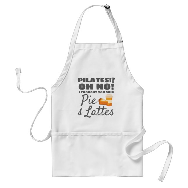 Pilates Instructor Pilates dachte, Kuchen Lattes Schürze (Vorne)