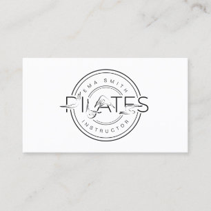 Pilates Instructor Pilates Lettres Carte de visite