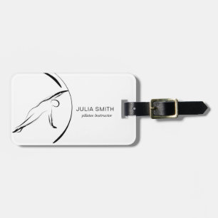 Pilates Instructor Pilates Pose Gepäckanhänger