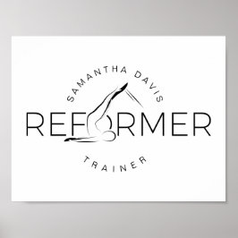 Pilates Instructor Pilates Reform Wort Poster