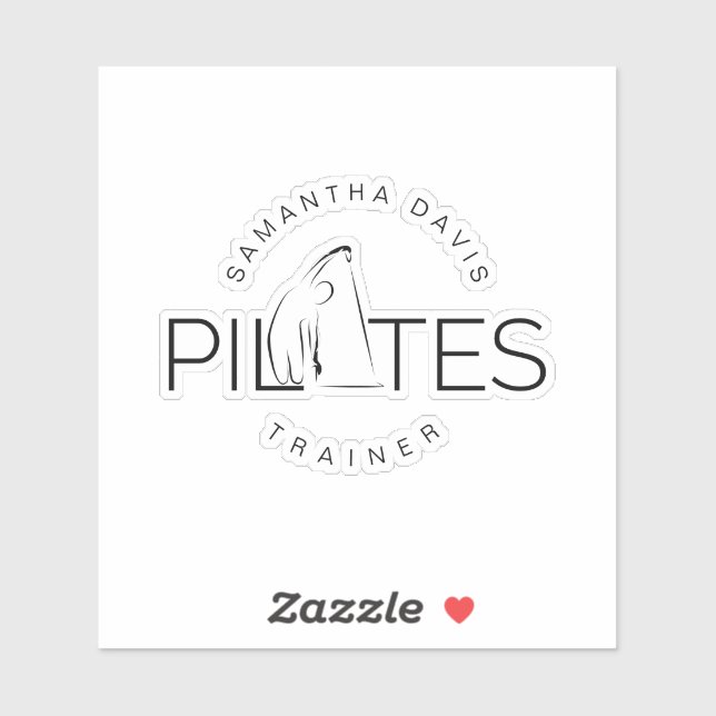 Pilates Instructor Pilates Trainer Aufkleber (Blatt)