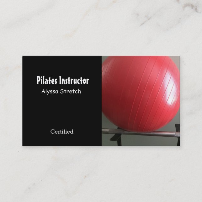 Pilates Instructor Visitenkarte (Vorderseite)