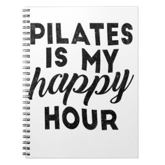 Pilates Is My Happy Hour Notizblock