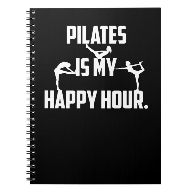 Pilates ist meine glückliche Stunde Notizblock (Vorderseite)