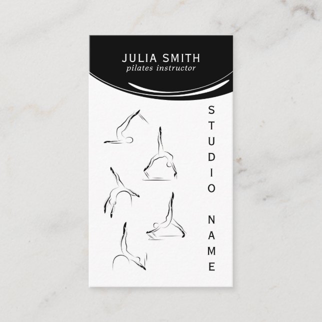 Pilates-Lehrer Visitenkarte (Vorderseite)