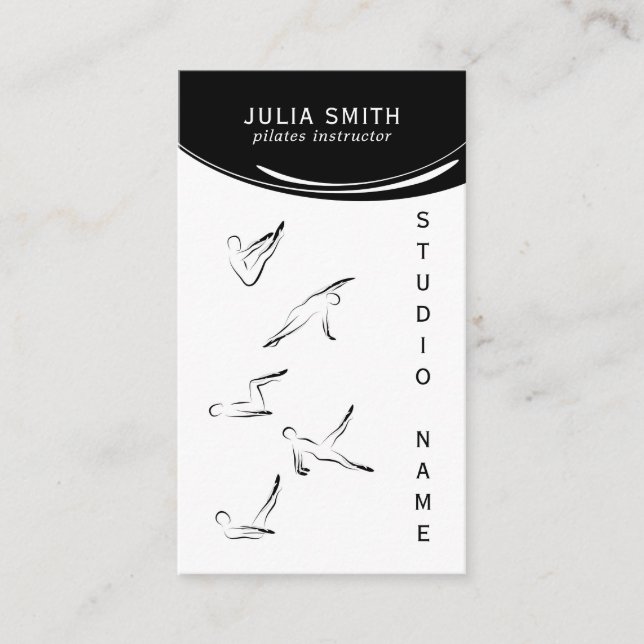Pilates-Lehrer Visitenkarte (Vorderseite)