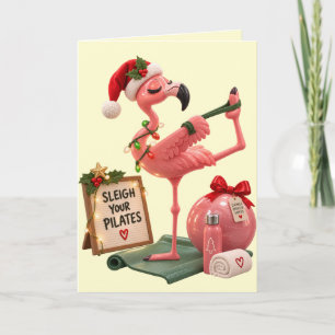 Pilates-Lehrer Weihnachtskarte Dankeskarte