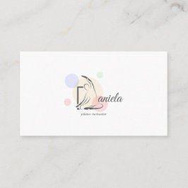 Pilates Letter D Pose | Monogram Letter D Pilates Visitenkarte