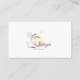 Pilates Letter G Pose | Monogram Letter G Pilates Visitenkarte