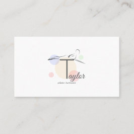 Pilates Letter T Pose | Monogram Letter T Pilates Visitenkarte