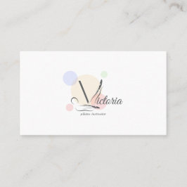 Pilates Letter V Pose | Monogram Letter V Pilates Visitenkarte