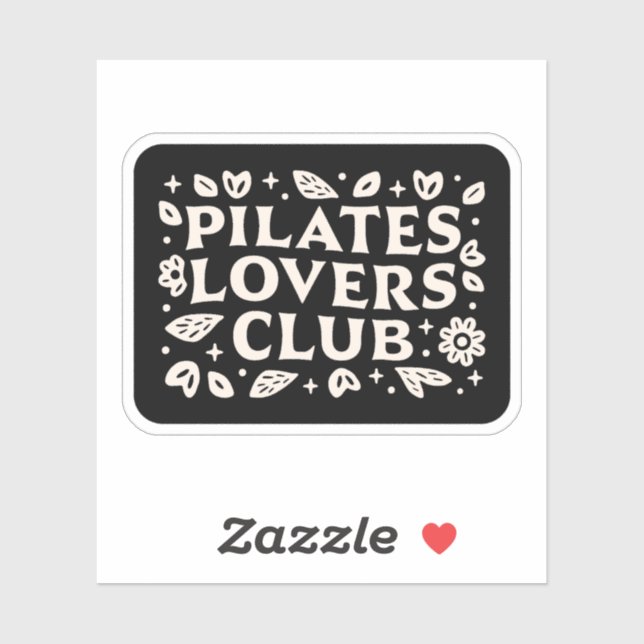 Pilates Liebhaber Aufkleber (Blatt)
