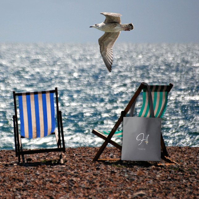 Pilates-Liebhaber Florales Monogramm Wasserfarbe g Tasche (Von Creator hochgeladen)