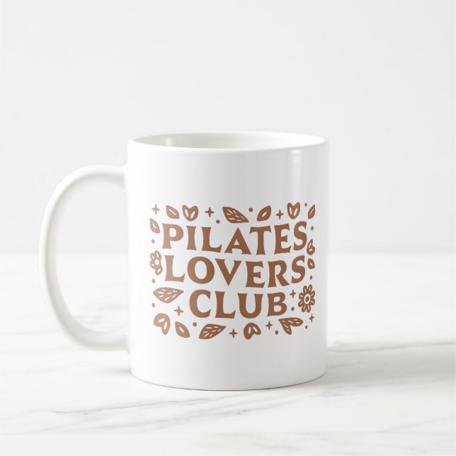 Pilates liebt ästhetische Zitate Kaffeetasse (Links)