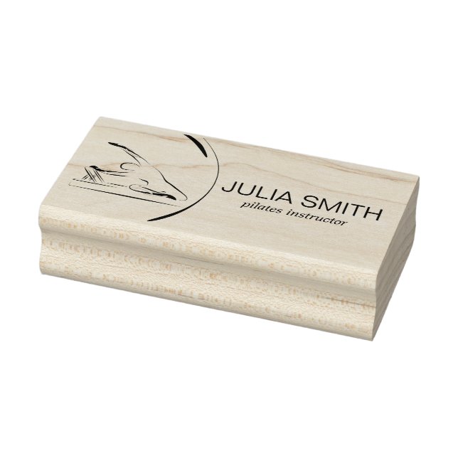 Pilates Mermaid zum Reformer Gummistempel (Stempel)
