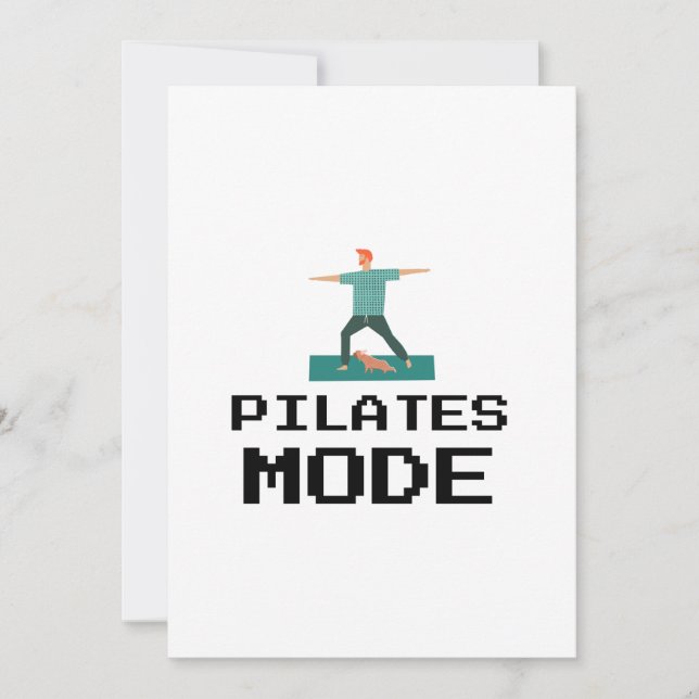 PILATES-MODUS FEIERTAGSKARTE (Vorderseite)