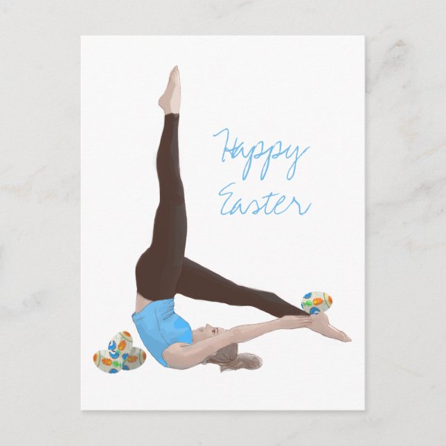 Pilates Oaster Postcard Postkarte (Vorderseite)