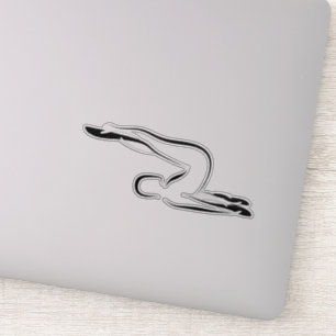 Pilates pose autocollant