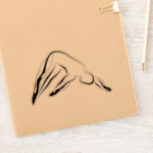 Pilates pose autocollant