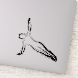 Pilates pose autocollant