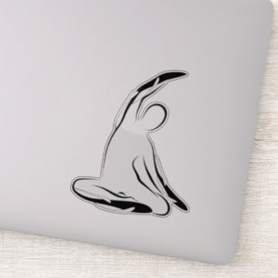 Pilates pose autocollant