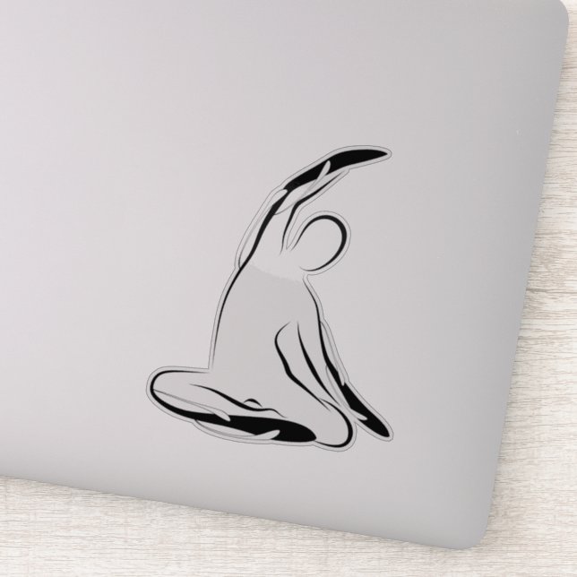 Pilates pose autocollant (Détail)