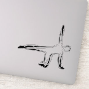 Pilates pose autocollant