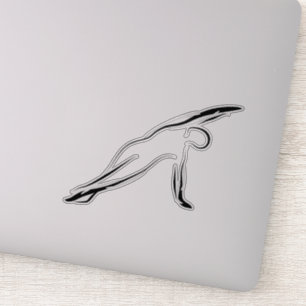 Pilates pose autocollant