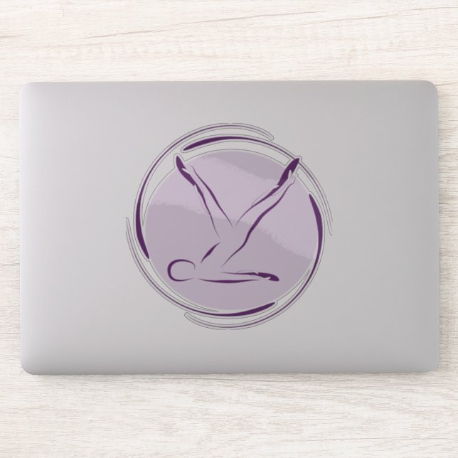 Pilates pose autocollant (Ordinateur)