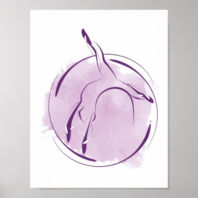Pilates Pose Poster (Vorne)