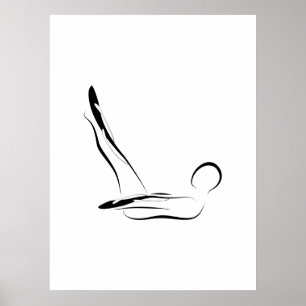 Pilates-Pose Poster