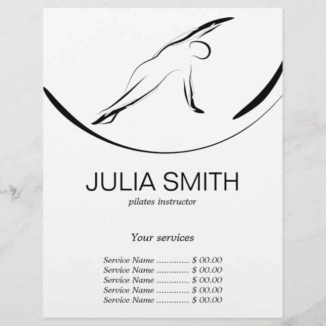 Pilates Pose Side Bend Flyer (Vorne)