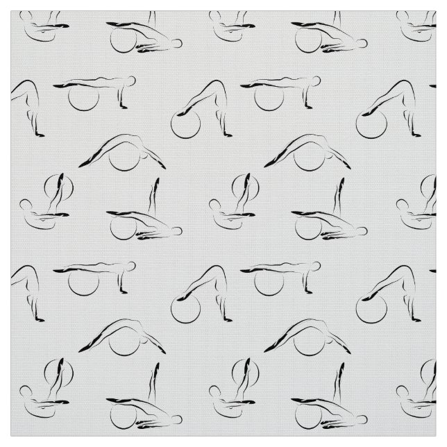 Pilates-Posen Stoff (Muster)